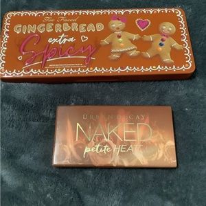 Too Faced Gingerbread Extra Spicy palette PLUS bonus Urban Decay Naked Heat mini